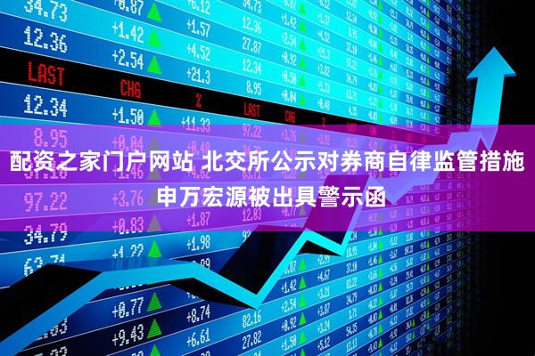 配资之家门户网站 北交所公示对券商自律监管措施 申万宏源被出具警示函